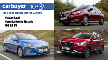 Top 3 used electric cars