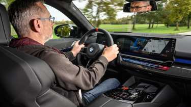 BMW M5 saloon interior staff