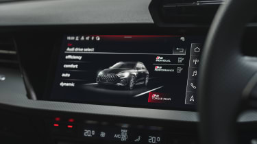 Audi RS 3 Sportback Launch Edition driver profiles