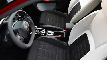 Citroen e-C3 front seats and steering wheel