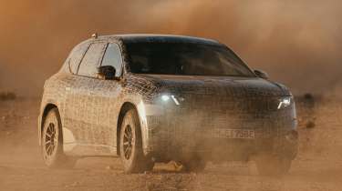 BMW iX3 prototype front quarter