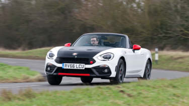 The Abarth 124 Spider is the sister to the Fiat 124 Spider and Mazda MX-5