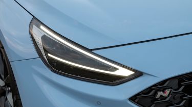 2021 Hyundai i30 N hatchback - headlight close