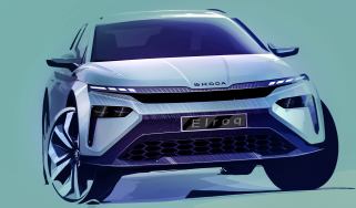 Skoda Elroq design sketch front