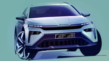 Skoda Elroq design sketch front