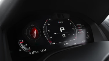 BMW M8 Competition coupe - digital dial cluster 