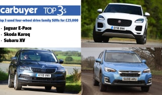 Top 3 used four-wheel drive family SUVs for £25,000 - hero