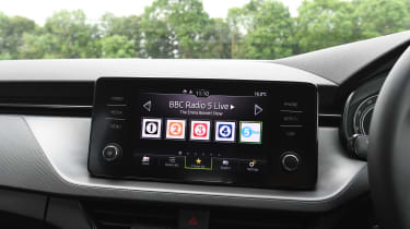 Skoda Scala hatchback infotainment display