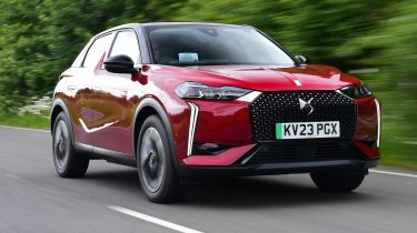 DS 3 E-Tense front quarter driving