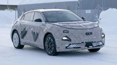 Alpine A390 spy shot front quarter