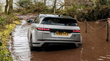 Range Rover Evoque SUV wading