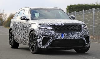 Range Rover Velar SVR front spy shot