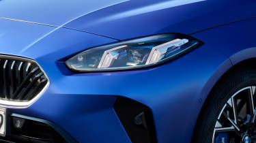 BMW 1 Series facelift closeup headlight