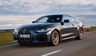 BMW 4 Series coupe front 3/4 tracking