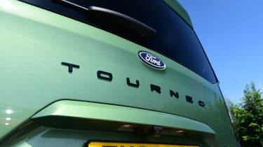 Ford Tourneo Courier rear badge closeup