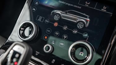 Range Rover Evoque SUV heater controls