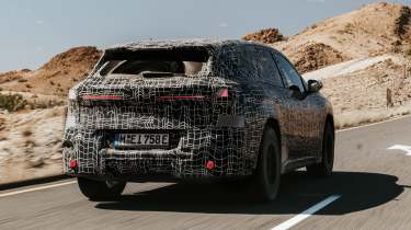 BMW iX3 prototype rear quarter