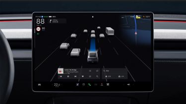 Tesla Autopilot screen