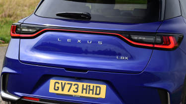 Lexus LBX UK tailgate