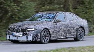 2026 BMW 3 Series spy shot front quarter