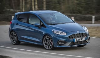 Ford Fiesta ST driving around corner