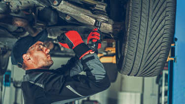 Car mechanic suspension