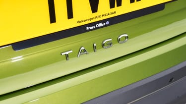 Volkswagen Taigo closeup logo