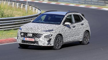 Spy shot of secretly tested future car