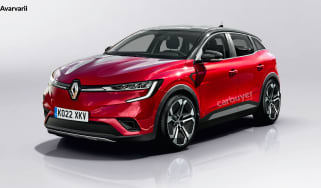 Renault Megane EV render - front 3/4 view