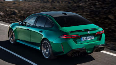 New BMW M5 rear quarter