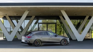 2019 Mercedes-AMG CLA 45 S Shooting Brake - static side rear view