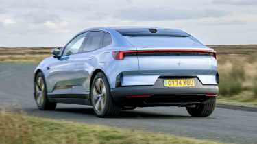 Polestar 4 UK rear 3/4 handling