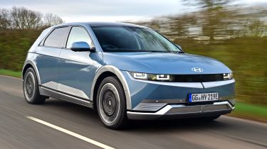 Hyundai Ioniq 5 drive - front 3/4 tracking