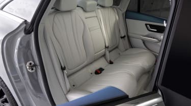 Mercedes EQE saloon rear seats
