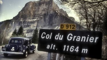 Citroen 15 Six 1950 on the Col du Granier France (1992)