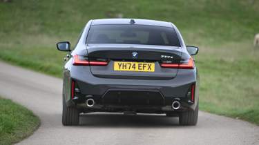 BMW 330e rear handling