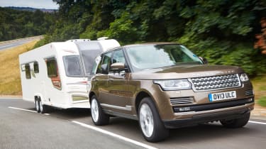 range rover towing
