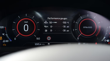 2022 Ford Fiesta ST dials