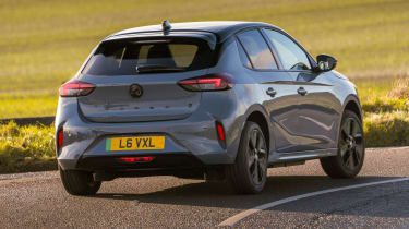 Vauxhall Corsa Electric facelift UK drive rear dynamic 2