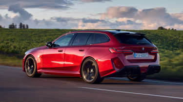 BMW M5 Touring rear quarter driving