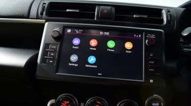 Toyota GR86 coupe infotainment