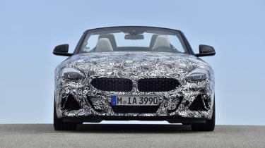 Although heavily disguised, you can still make out styling cues taken from the Z4 Concept.