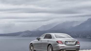 The latest E-Class echoes the swoopy design of both the smaller C-Class and larger S-Class