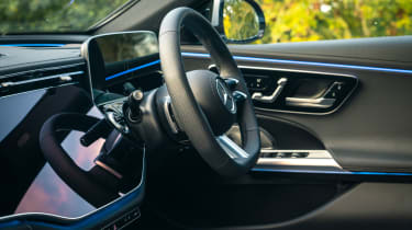 Mercedes E-Class UK drive steering wheel