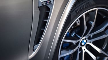 Enhanced brakes sit behind huge 20-inch alloy wheels, providing ample stopping power