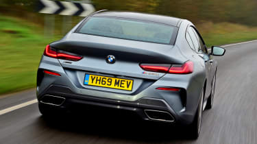 BMW 8 Series Gran Coupe saloon rear tracking
