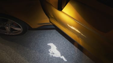 ford mustang convertible puddle light