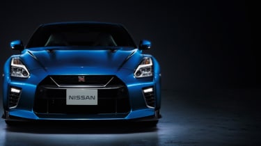 2020 Nissan GT-R - static front in Bayside Blue