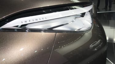 Details like the Infiniti branding applied to the headlights add a real premium feel