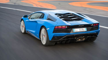 At over six feet wide, the Aventador is a bulky car